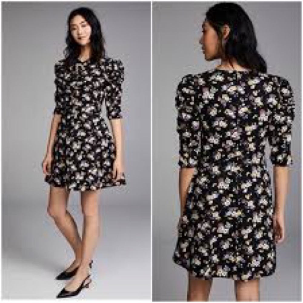 La Vie Rebecca Taylor Posey Twill Floral Dress 🌻